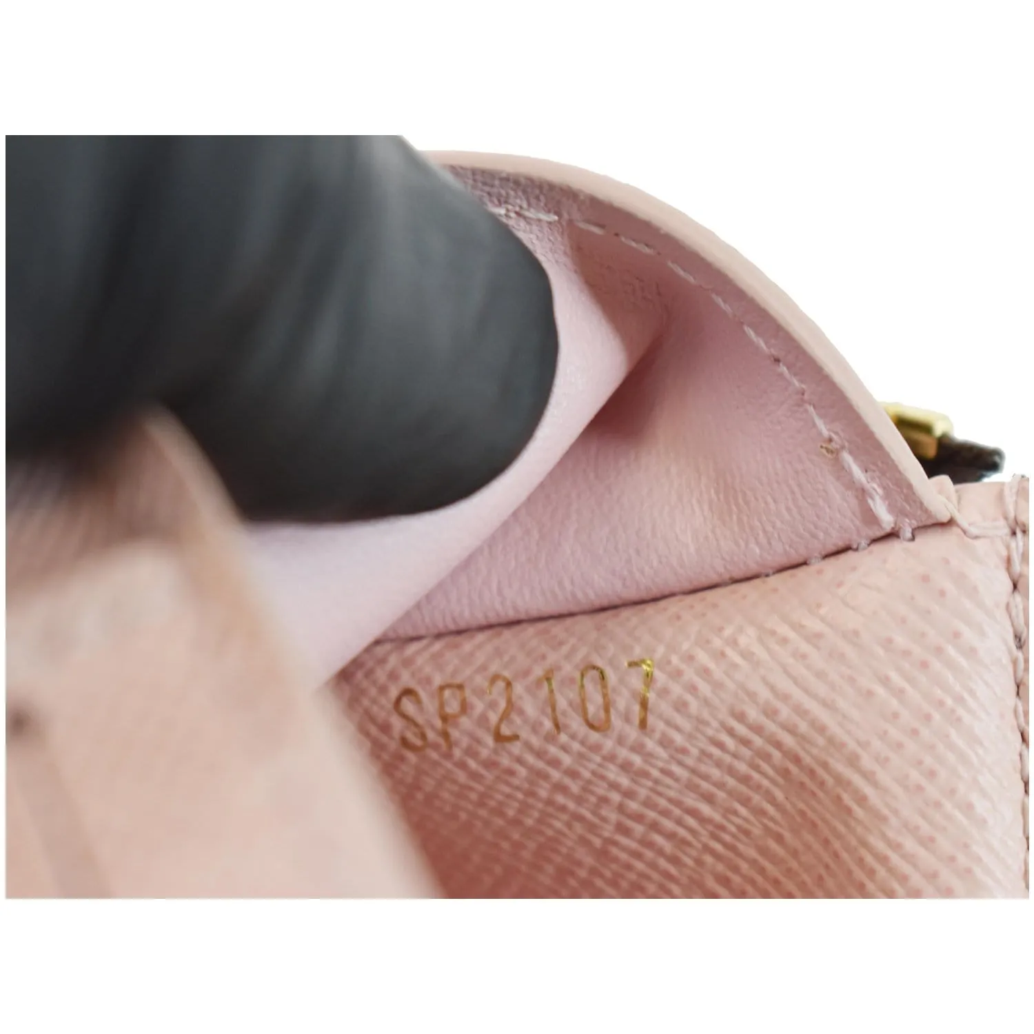 LOUIS VUITTON Victorine Monogram Canvas Wallet Rose Ballerina