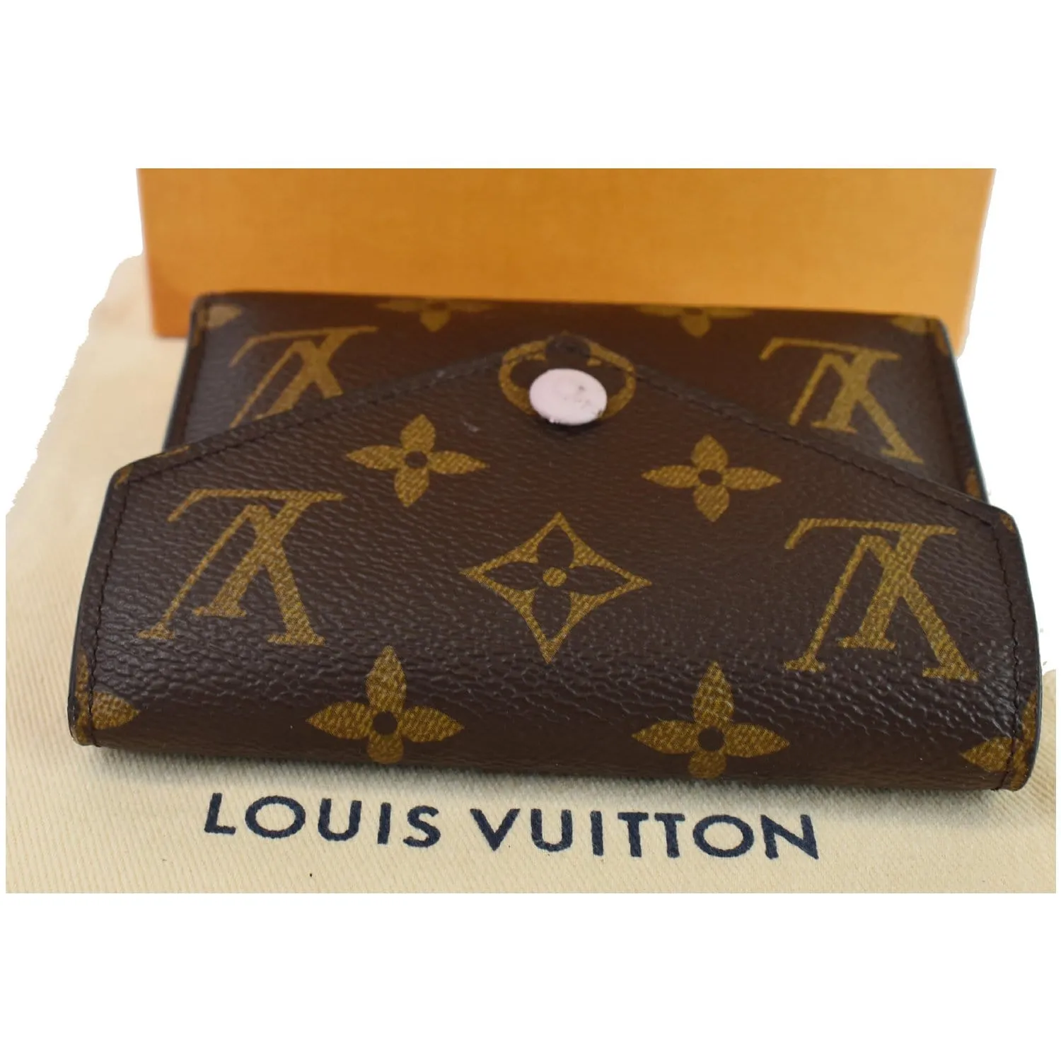 LOUIS VUITTON Victorine Monogram Canvas Wallet Rose Ballerina