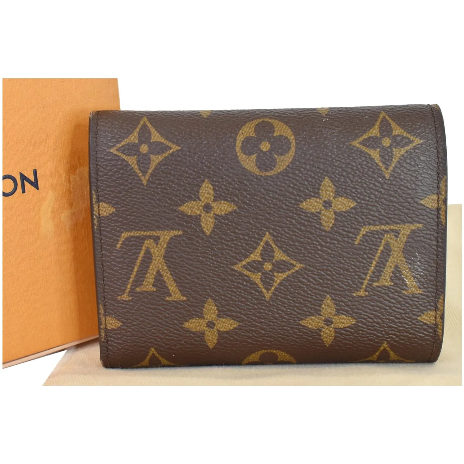 LOUIS VUITTON Victorine Monogram Canvas Wallet Rose Ballerina