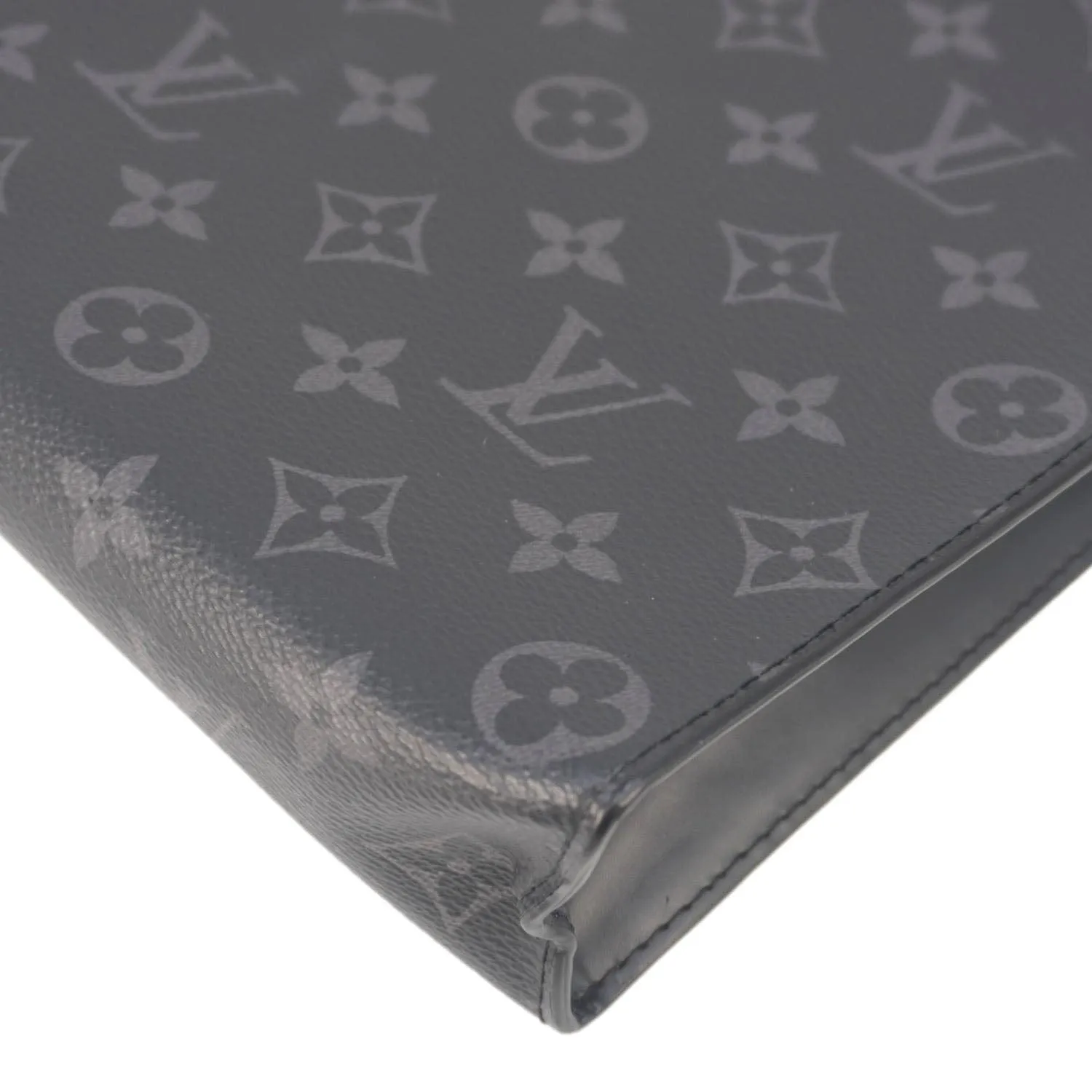 LOUIS VUITTON Voyage MM Monogram Eclipse Pouch Bag Black