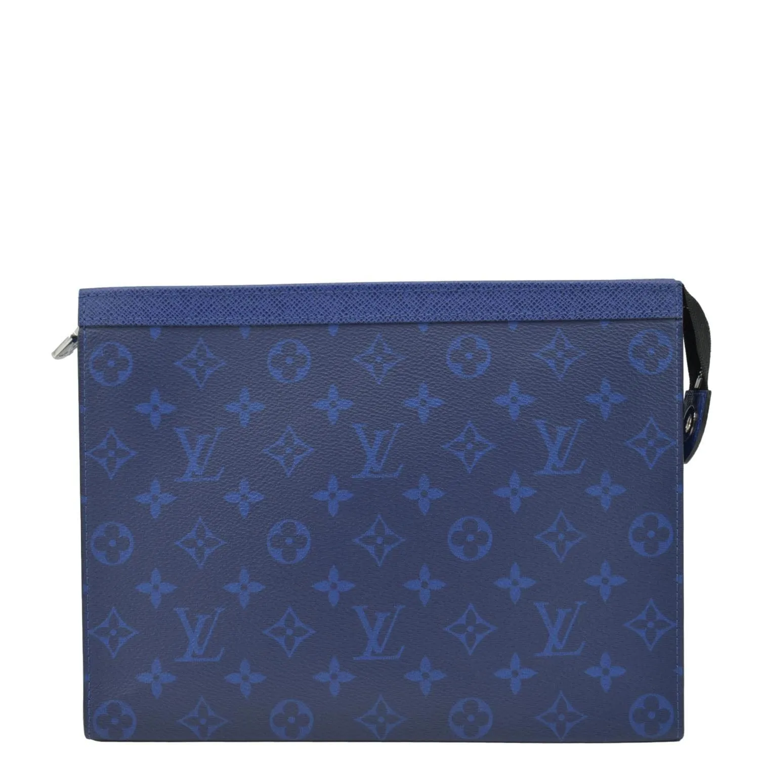 LOUIS VUITTON Voyage MM Taigarama Pochette Bag Blue