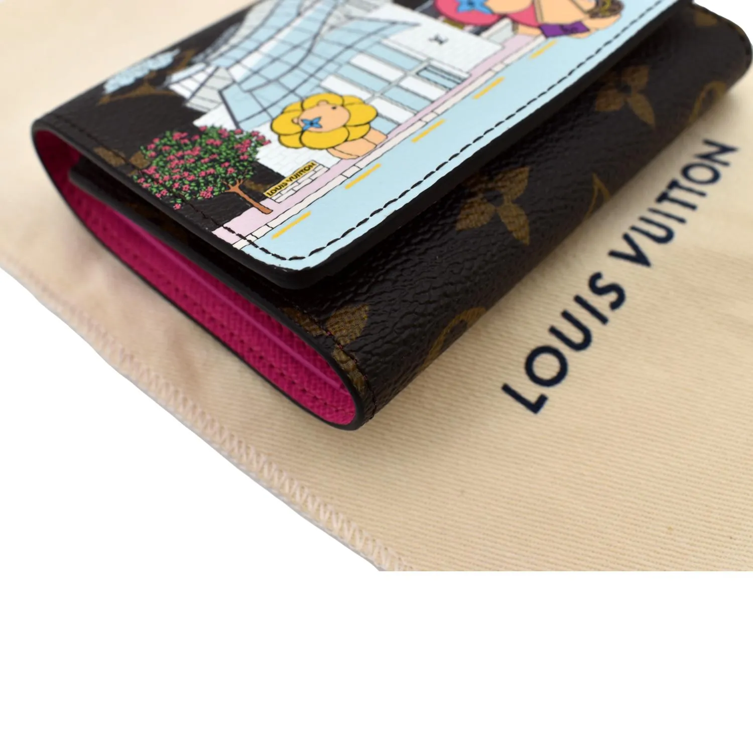 LOUIS VUITTON Women Victorine Animation Monogram Wallet Multicolor