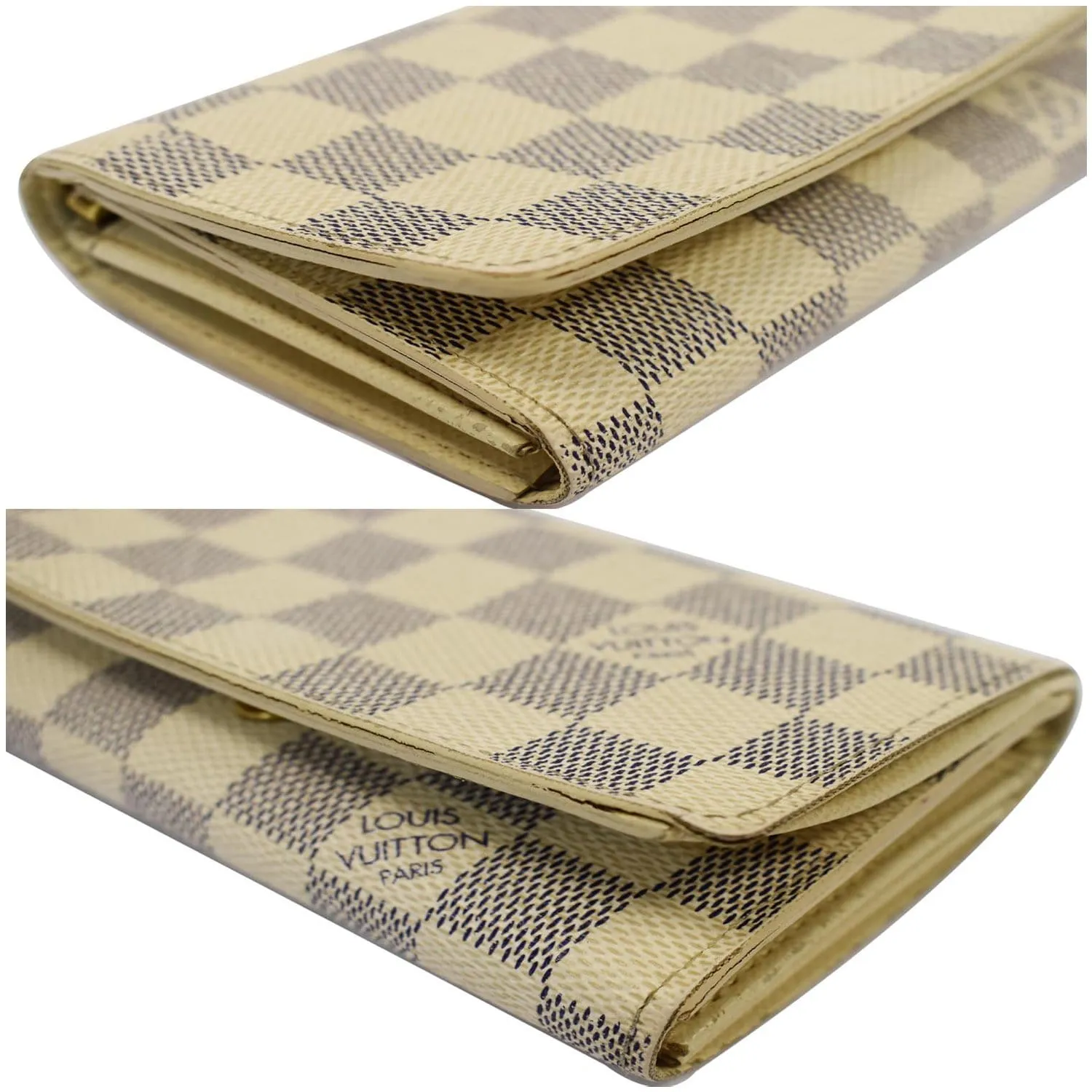 LOUIS VUITTON Zippy Damier Azur Wallet White - 15% OFF