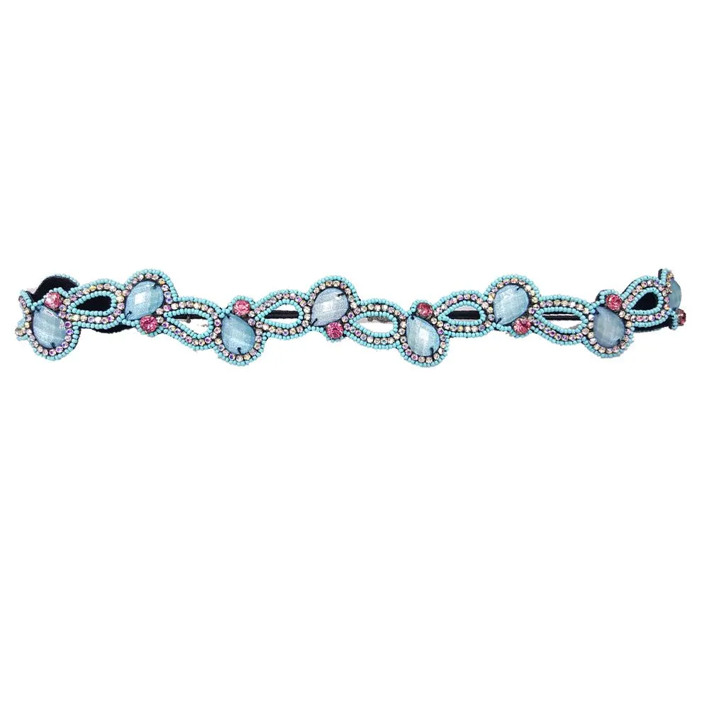Maisy - Detachable Stretch Band (Turquoise) (with Hook Loops)