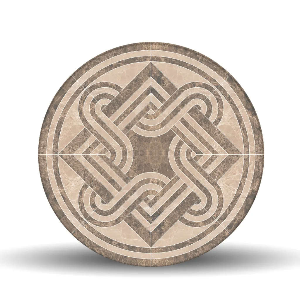 Marble Infinity <br>Glass Table Spinner 17.75"