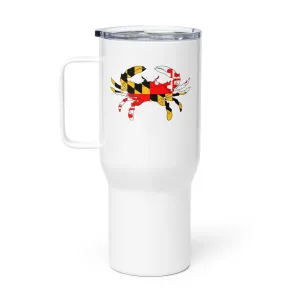 Maryland Flag Crab Stainless Steel Travel Mug
