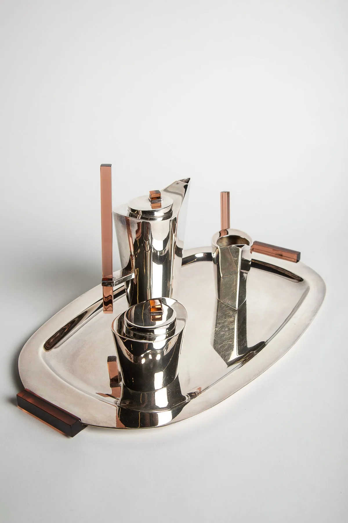 MAXFIELD PRIVATE COLLECTION | 4-PIECE SILVER TEA SET