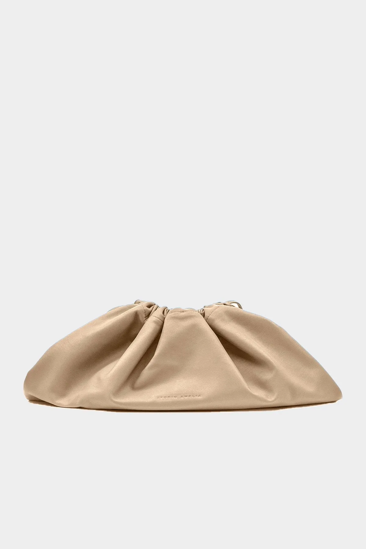 Maxi Drawstring Bag in Beige