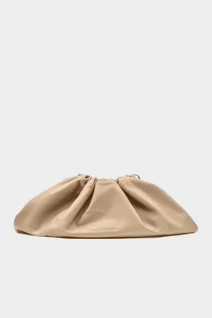 Maxi Drawstring Bag in Beige