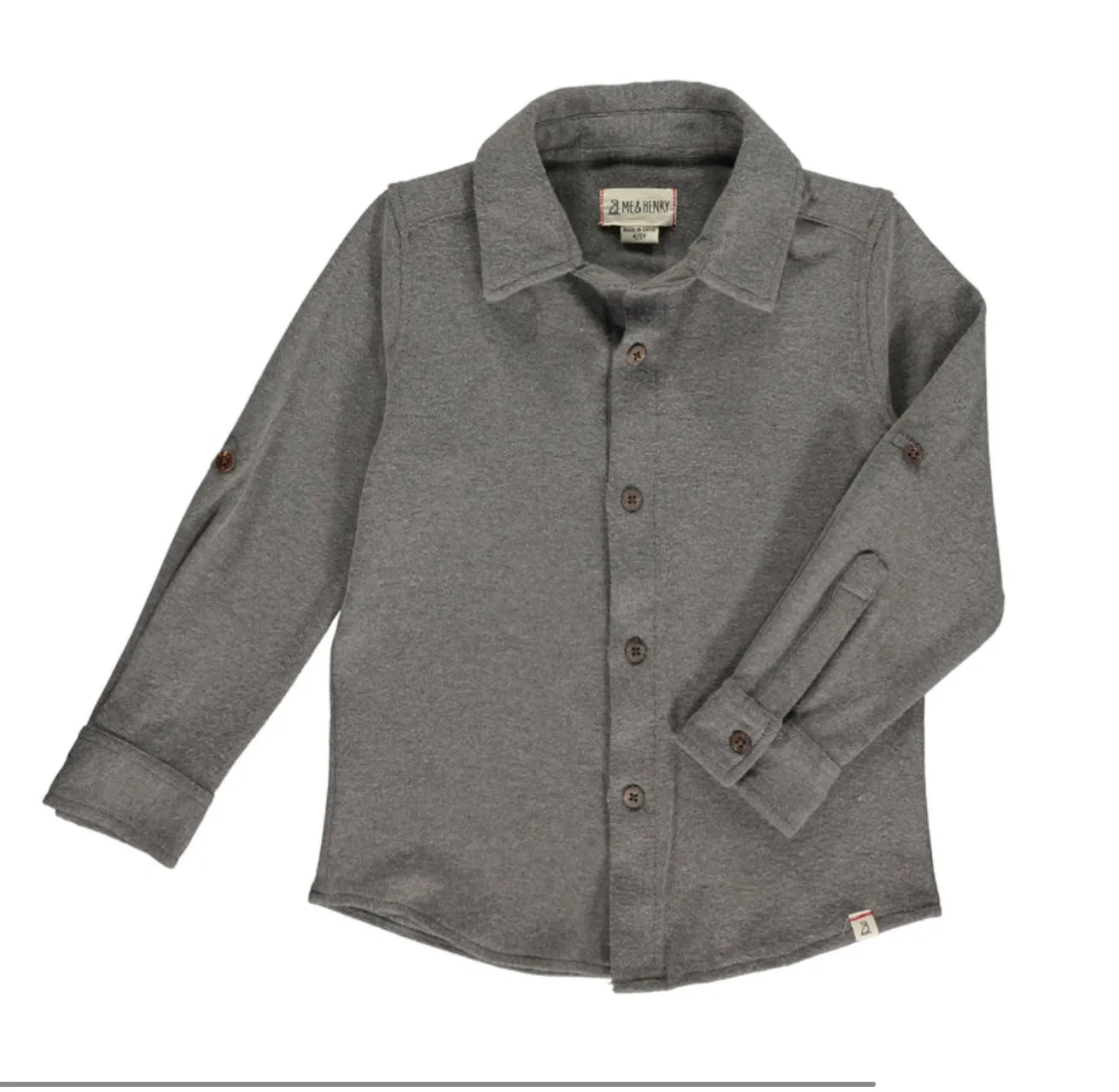 Me & Henry Columbia Jersey Shirt in Mushroom: Size 2 to 14