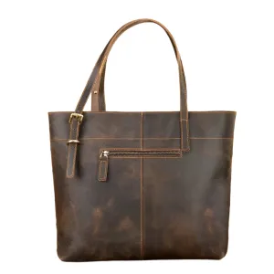 Men Women’s Crazy Horse Leather Messenger Bag Totes