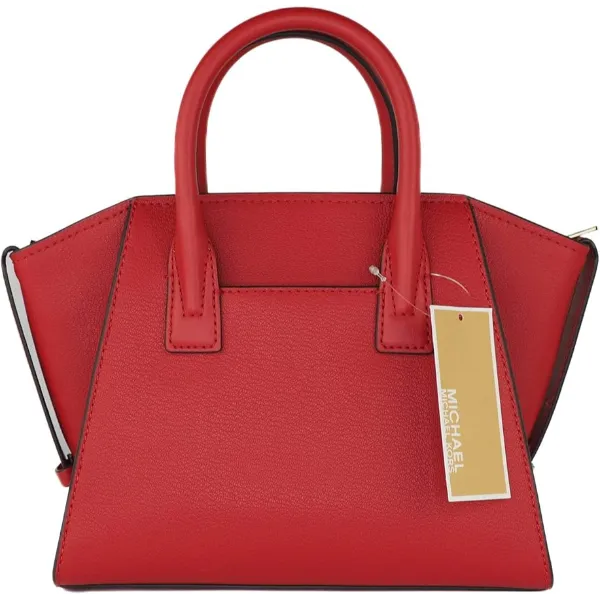 Michael Kors Avril Top-Zip Satchel Bag Small Flame Red -35F1G4VM2L
