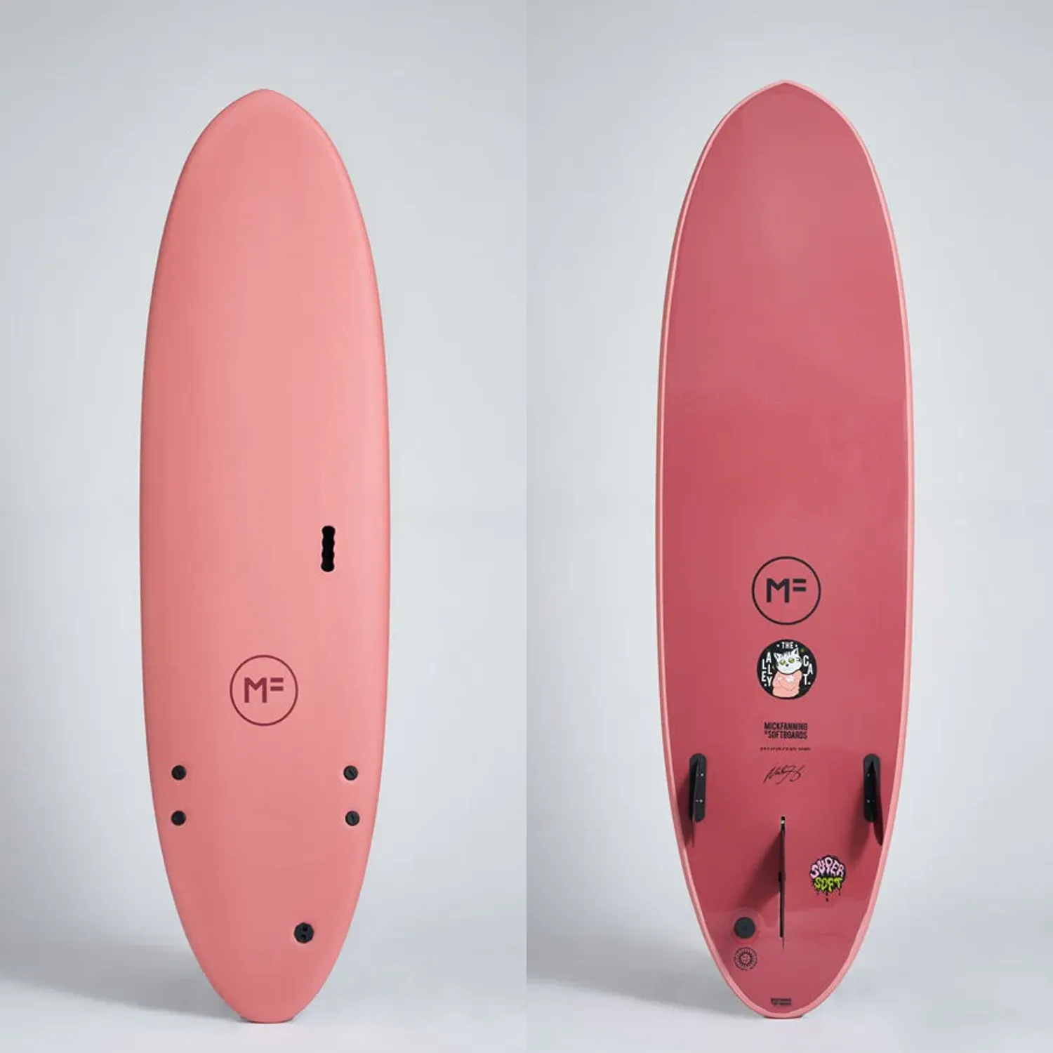 MICK FANNING ALLEY CAT 7'6" SUPERSOFT 52.24L - CORAL/MERLOT