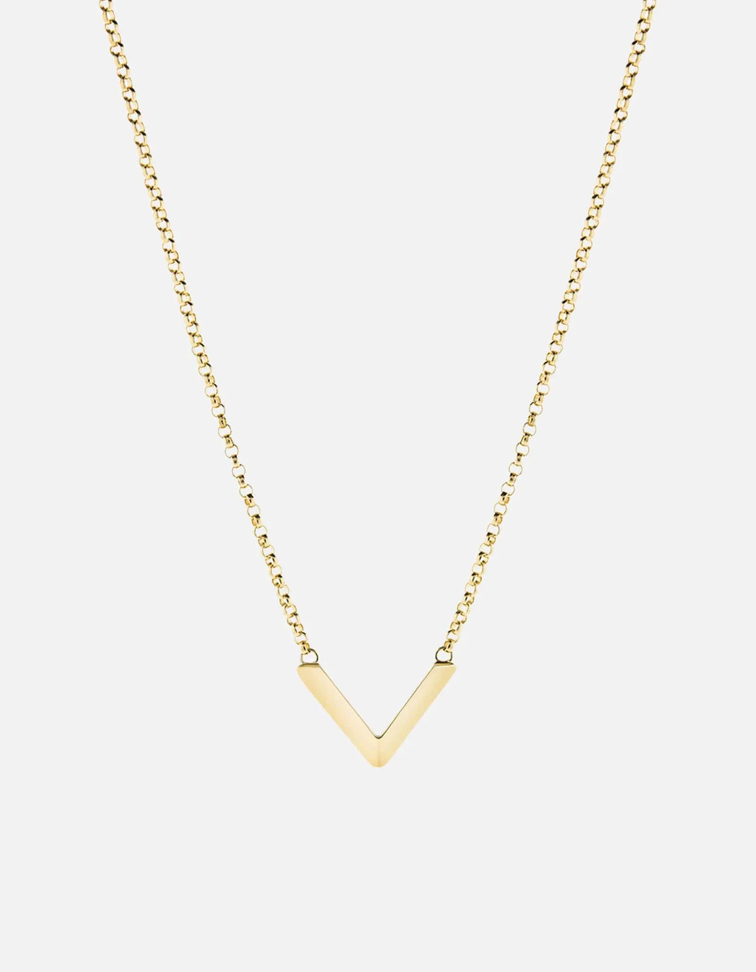 Mini Angular Necklace, Gold Vermeil