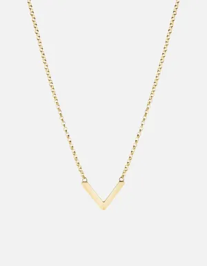 Mini Angular Necklace, Gold Vermeil
