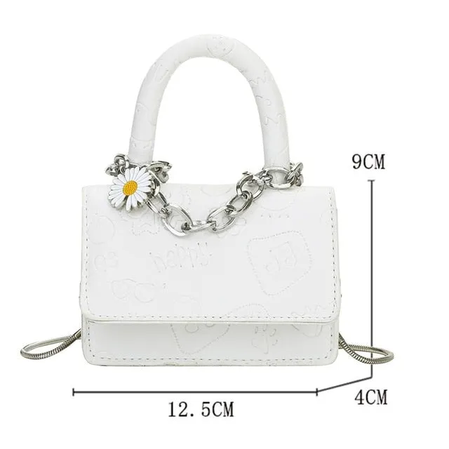 Mini Small Square bag 2020 New Fashion Quality PU Leather Women's Handbag Alligator Leather Chain Shoulder Messenger Bags totes