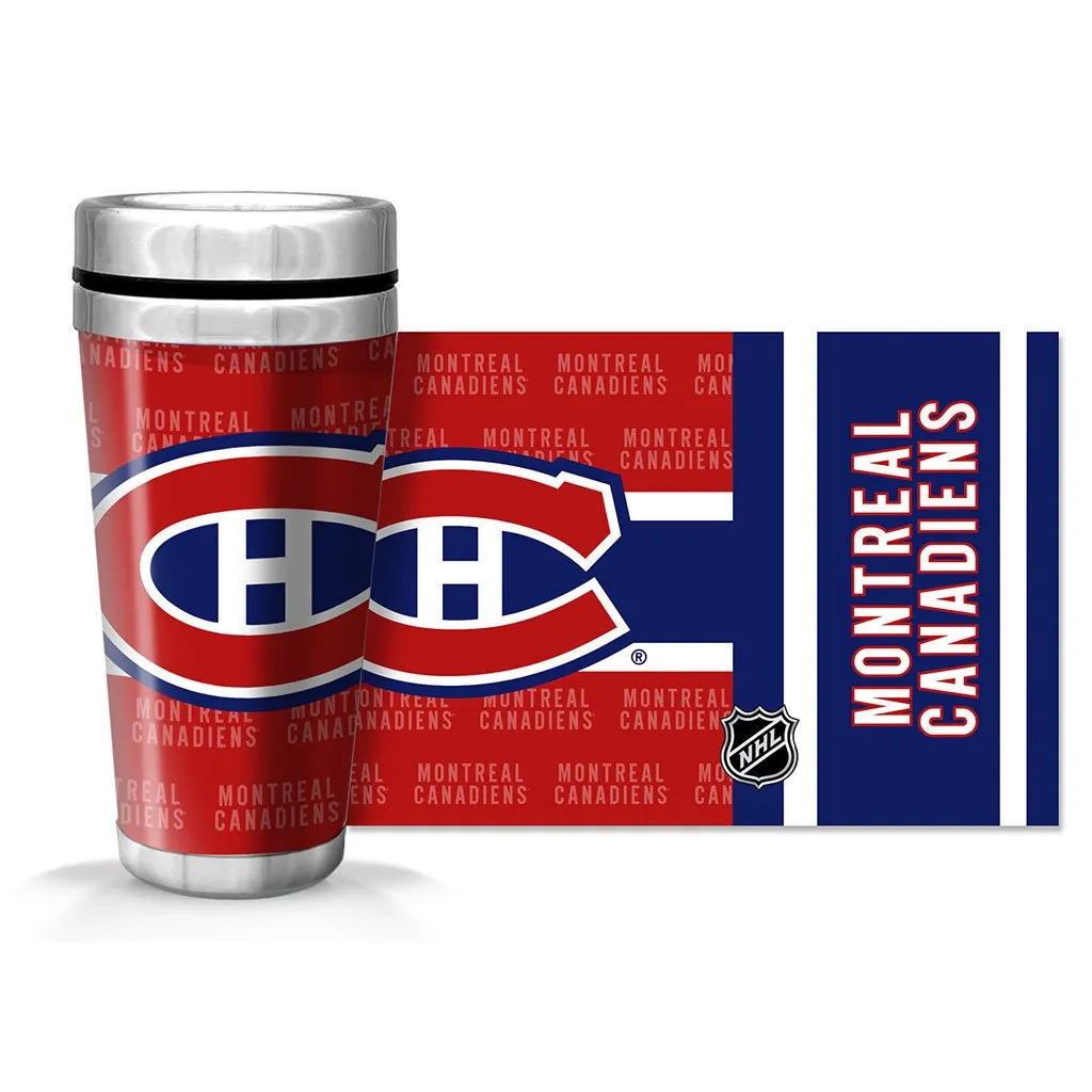 Montreal Canadiens Travel Mug | Wallpaper Full Wrap 16 oz.