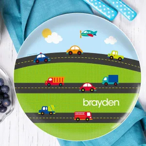 My Commute Personalized Kids Plates