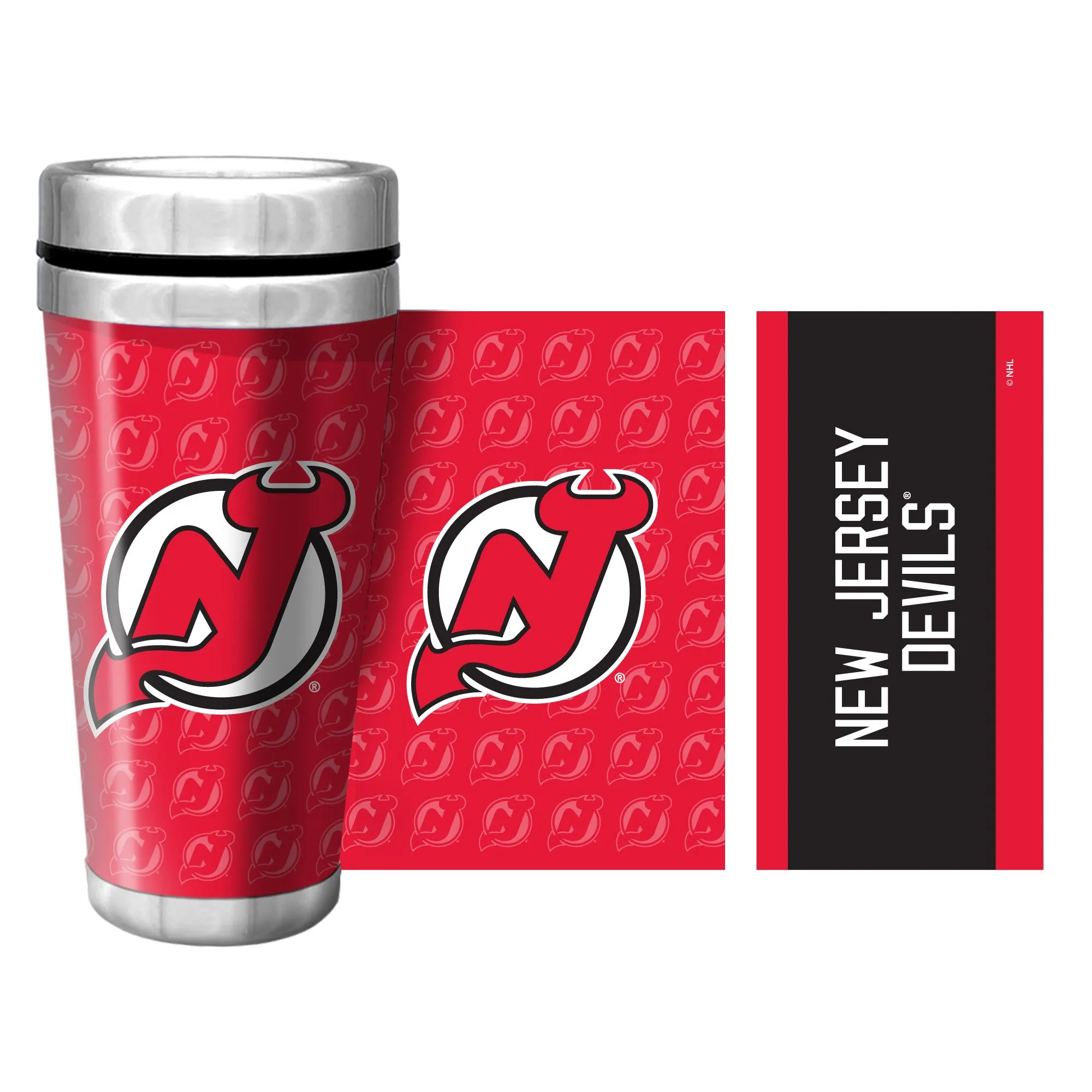 New Jersey Devils Travel Mug | Wallpaper Full Wrap 16 oz.