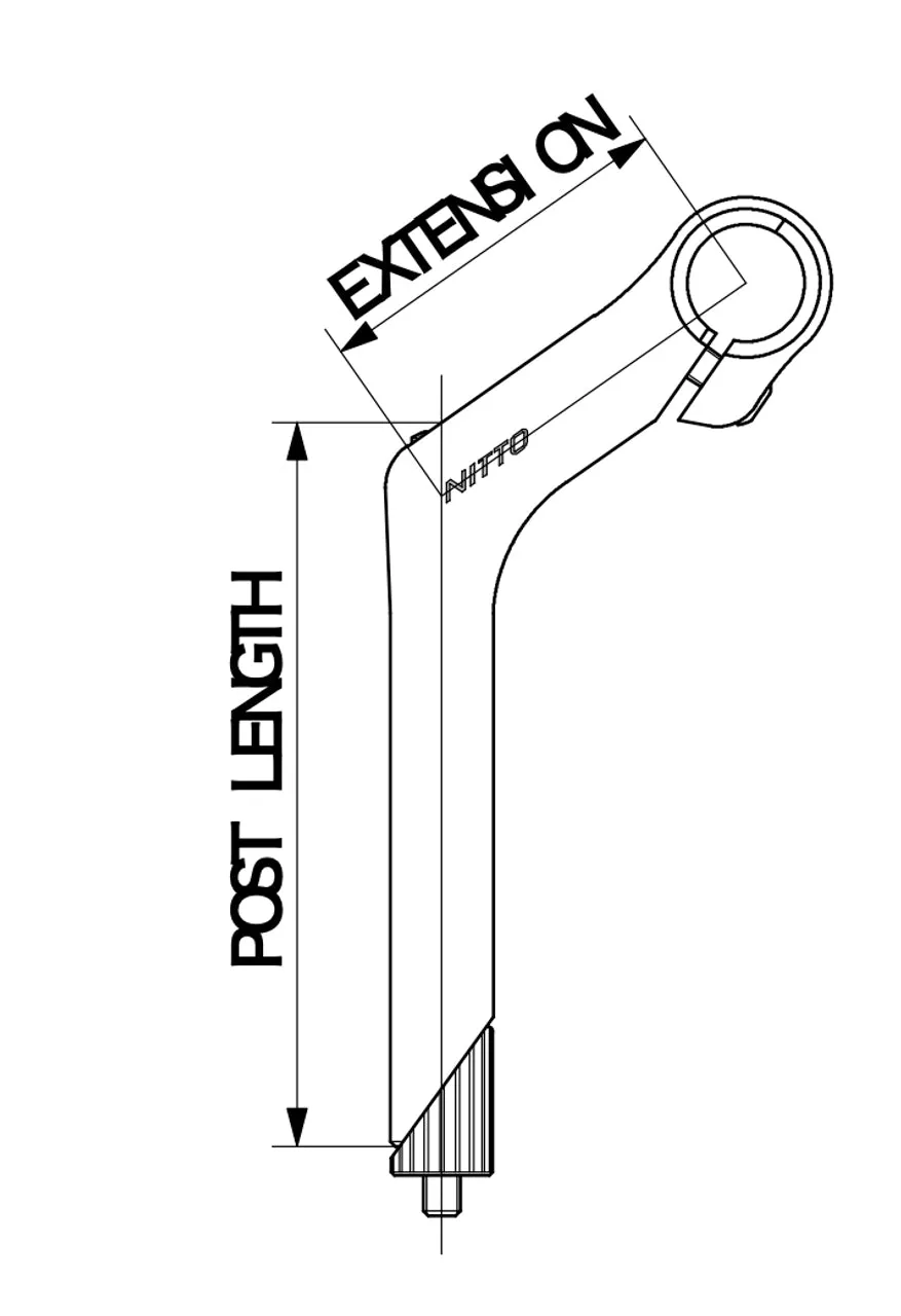 NITTO FU-82 DX Periscopa Deluxe Quill Stem | 25.4mm