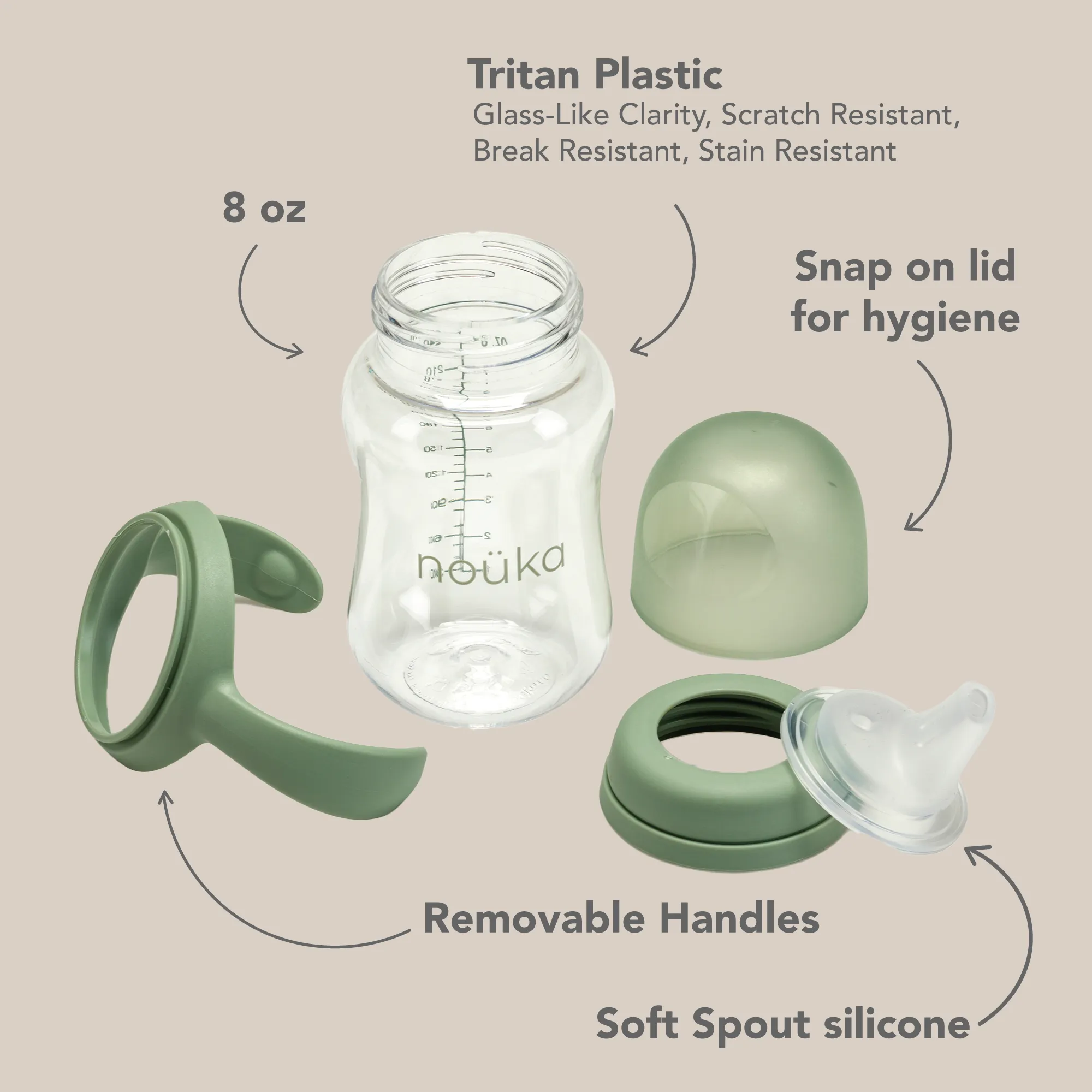 noüka Soft Spout Sippy Cup - Wave (Min. of 2 PK, Multiples of 2 PK)