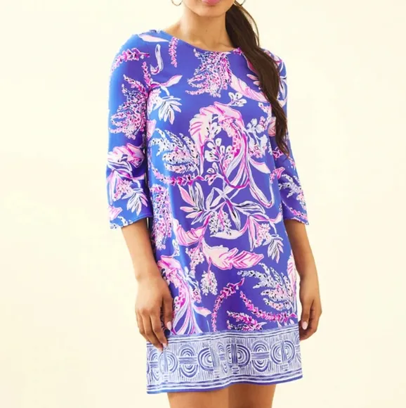 NWT Lilly Pulitzer Ophelia Swing Dress Blue XXS