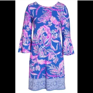 NWT Lilly Pulitzer Ophelia Swing Dress Blue XXS