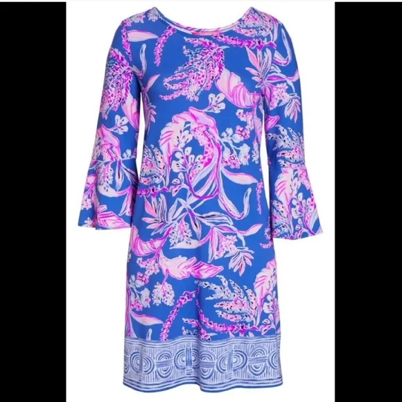 NWT Lilly Pulitzer Ophelia Swing Dress Blue XXS