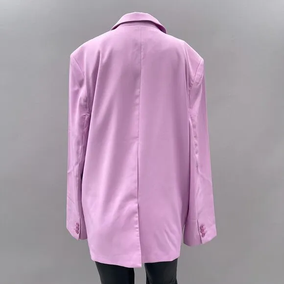 NWT NA-KD x Romee Strijd Oversized Blazer Light Pink Women's Size 38 / Small 6