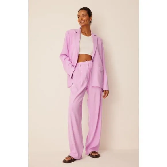 NWT NA-KD x Romee Strijd Oversized Blazer Light Pink Women's Size 38 / Small 6