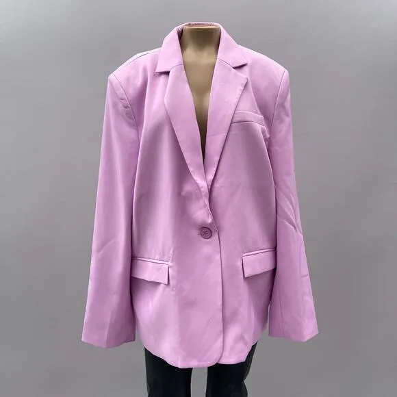 NWT NA-KD x Romee Strijd Oversized Blazer Light Pink Women's Size 38 / Small 6