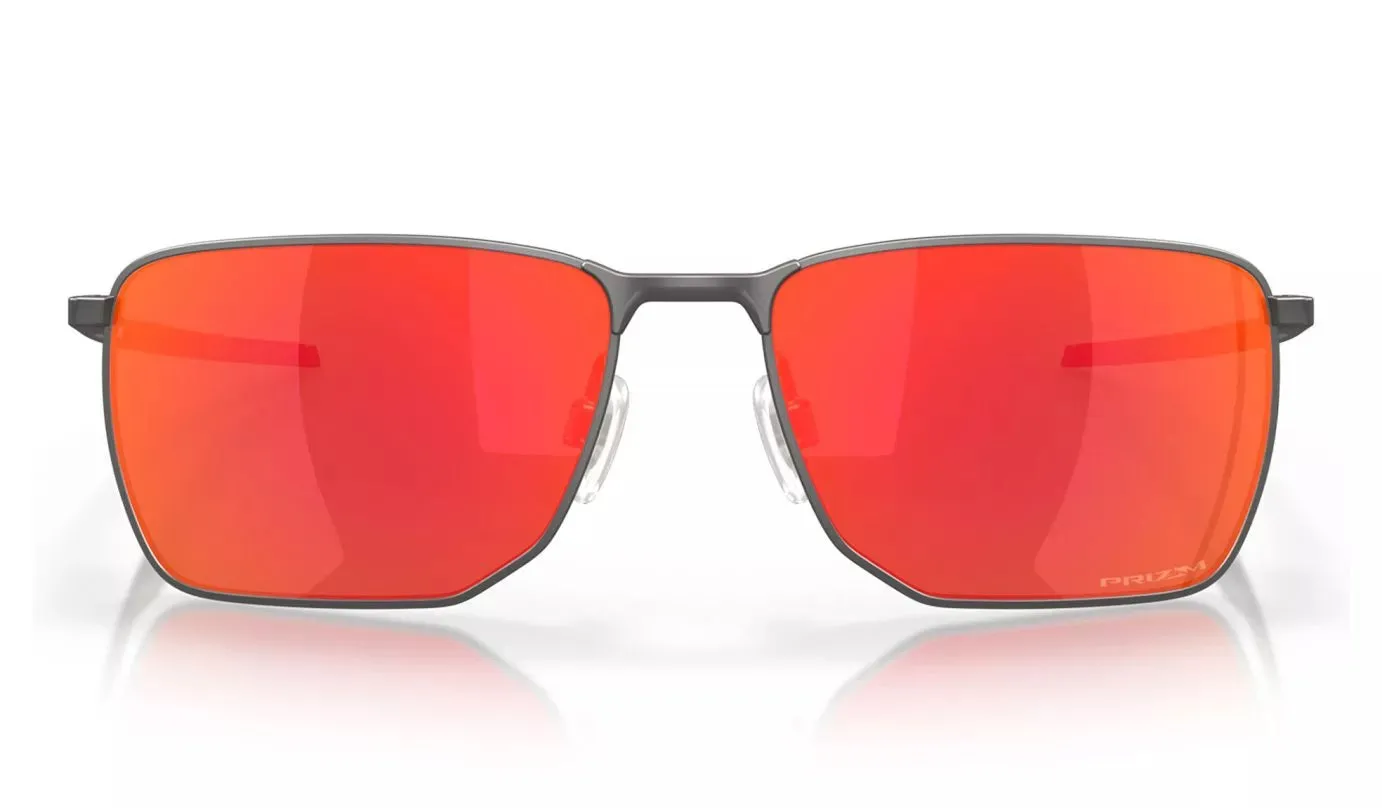 OAKLEY Ejector Sunglasses - Matte Gunmetal - Prizm Ruby Lens