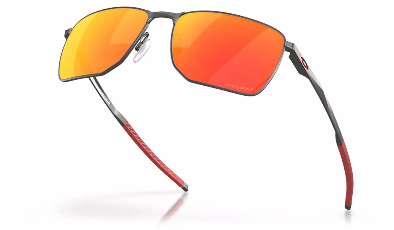 OAKLEY Ejector Sunglasses - Matte Gunmetal - Prizm Ruby Lens