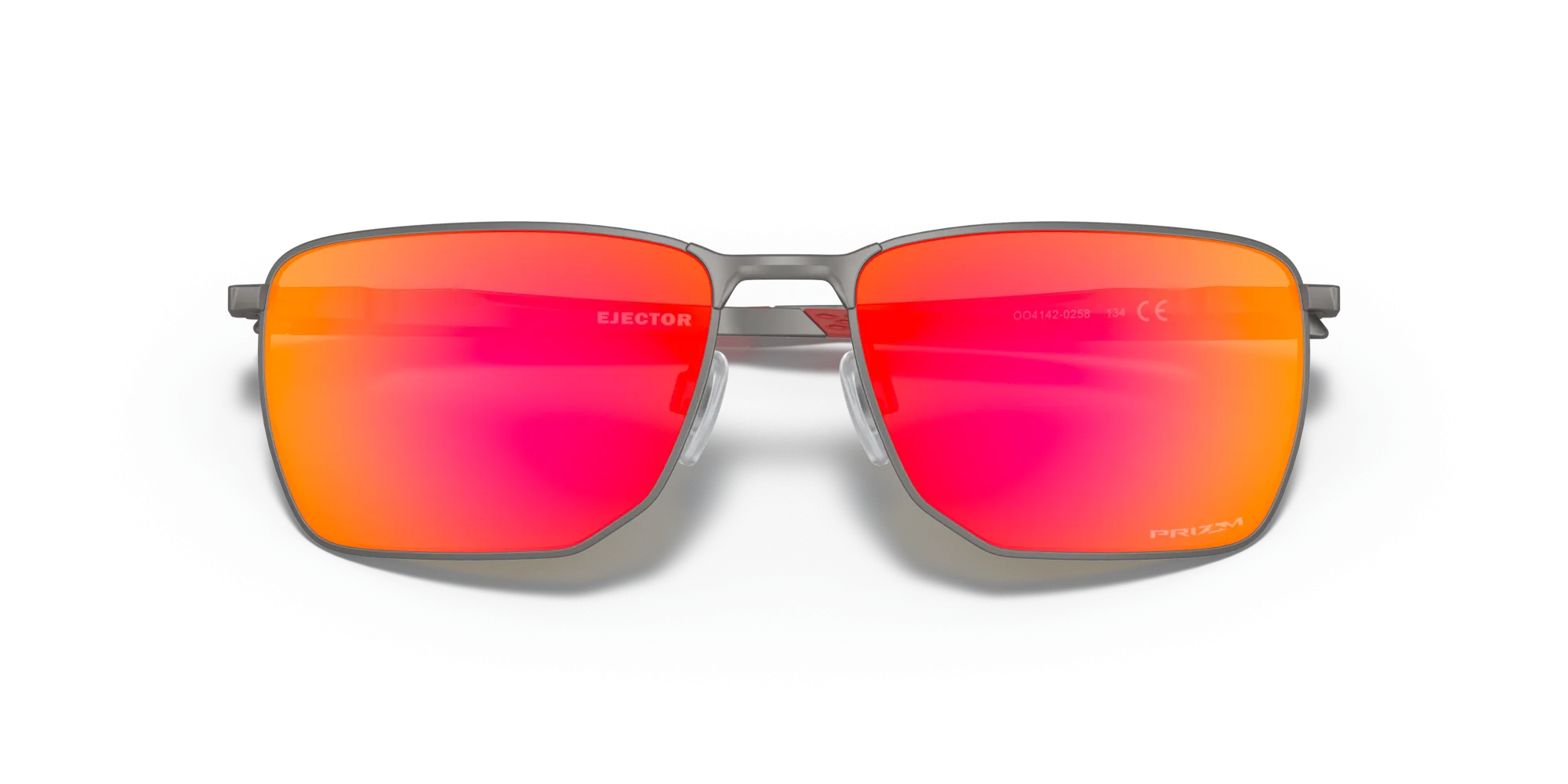 Oakley Ejector Sunglasses - Matte Gunmetal with Prizm Ruby Lenses