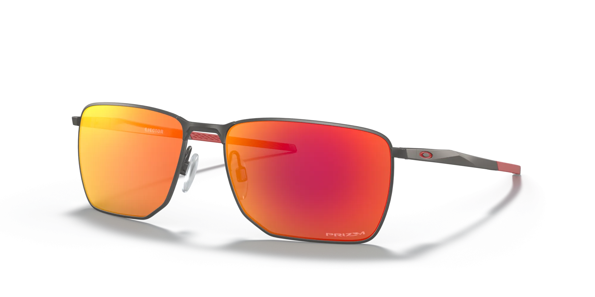 Oakley Ejector Sunglasses - Matte Gunmetal with Prizm Ruby Lenses