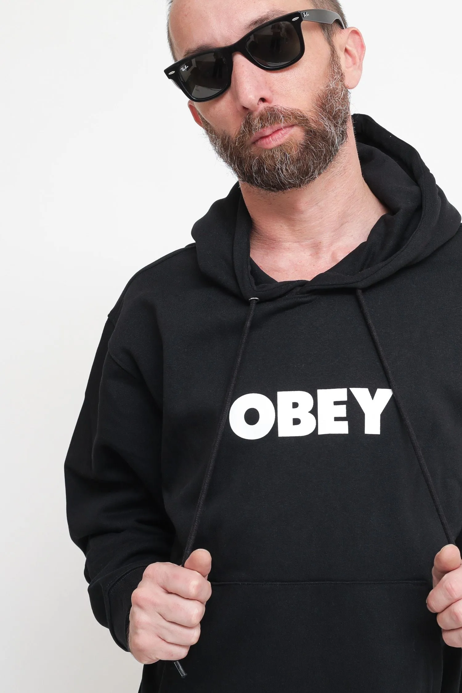Obey Bold Hood - Black