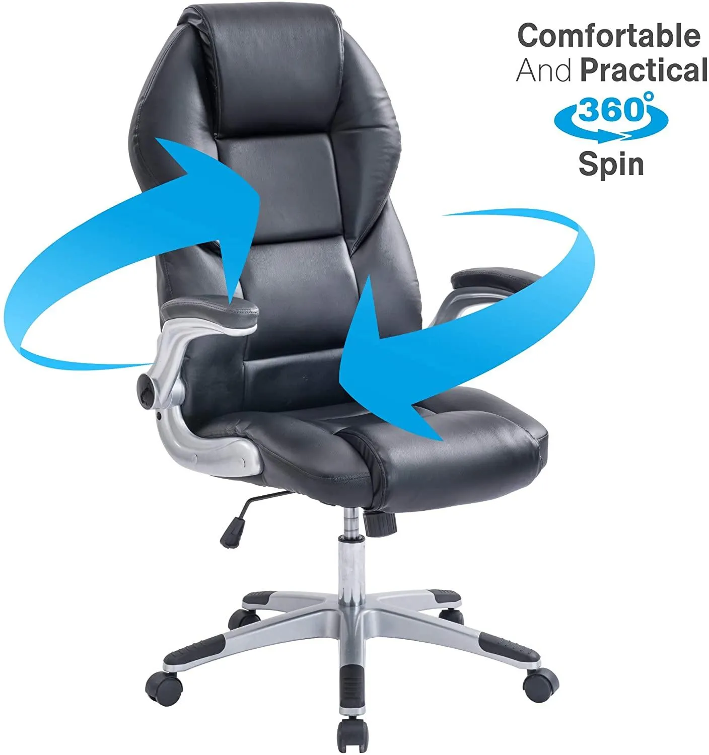 Olsen & Smith Executive Office Desk Chair Swivel PC Computer Office Desk Chairs with Arms and Back Support for Home & Office & Gaming Chair Use for Adults