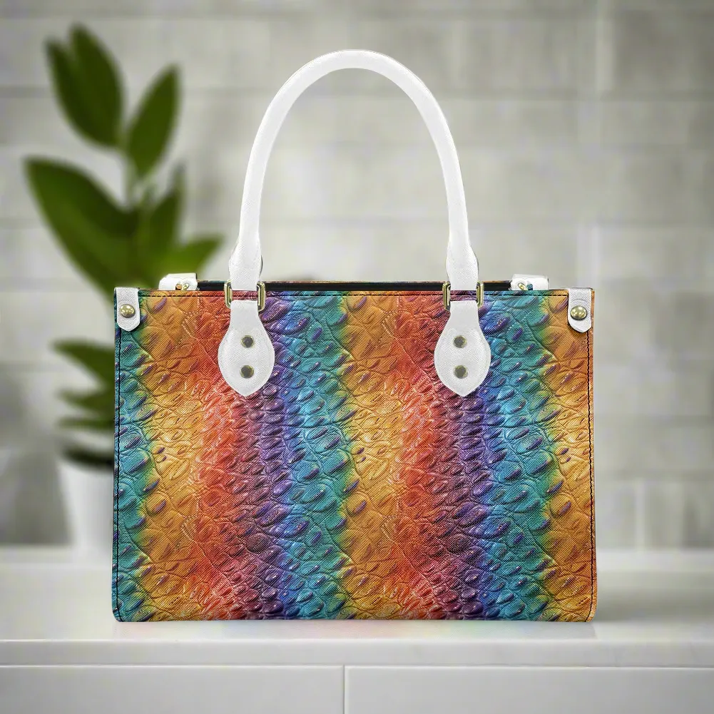 Ostrich Rainbow Pride Women's PU leather twill handbag