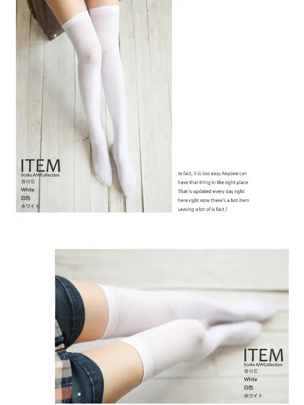 ove the knee thigh high socks in 12 colors