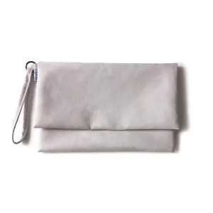 Pale Grey Clutch Bag