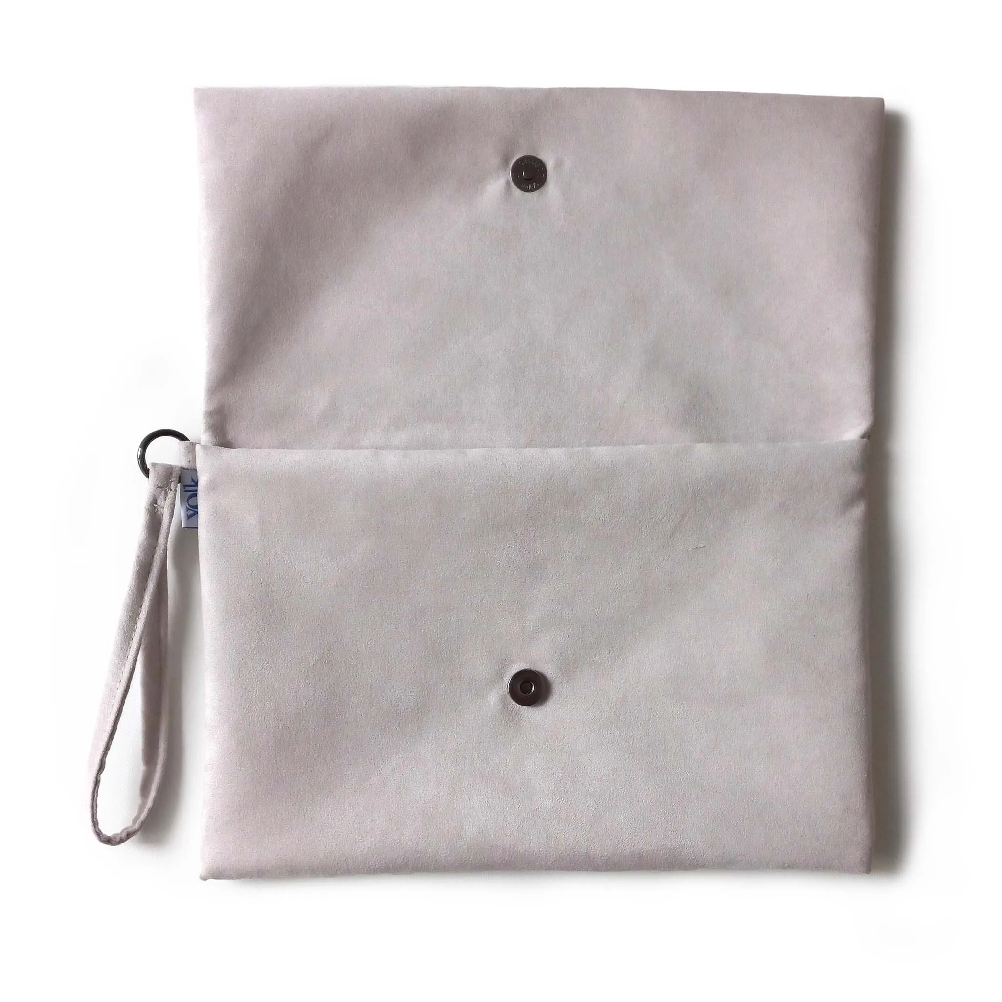 Pale Grey Clutch Bag