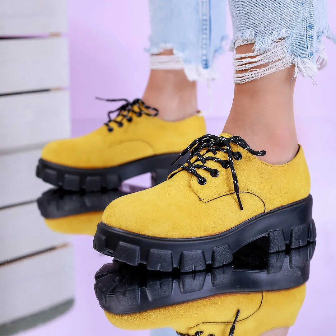 Pantofi casual Fara - Yellow