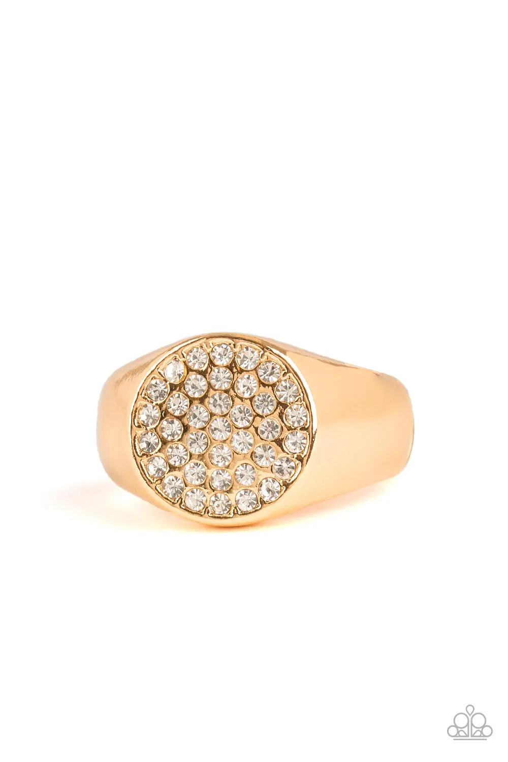 Paparazzi - Conquest Gold Men's Ring