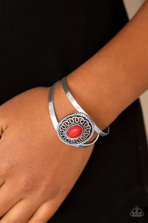 Paparazzi - Deep in the TUMBLEWEEDS  - Red Bracelet
