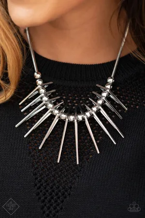 Paparazzi -   Fully Charged - Silver Necklace