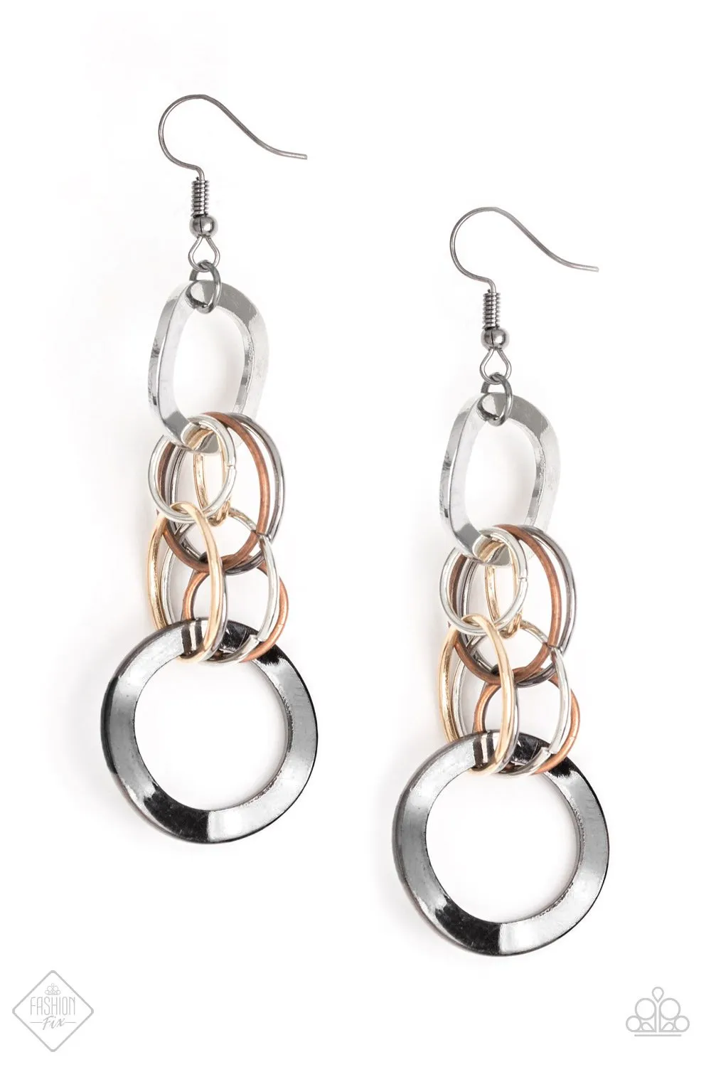 Paparazzi - Mean Machine Multi Earrings