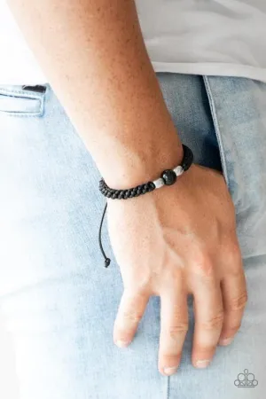 Paparazzi - Once Upon A FORRESTER- Black Urban Bracelet