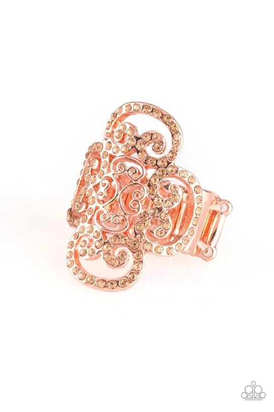 Paparazzi - Regal Regalia - Copper Filigree Ring