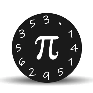 Pi <br>Glass Table Spinner 17.75"