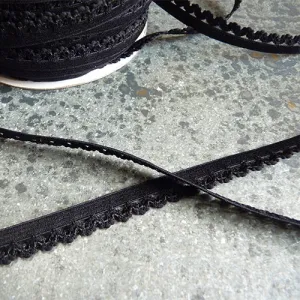 Picot Elastic - Black